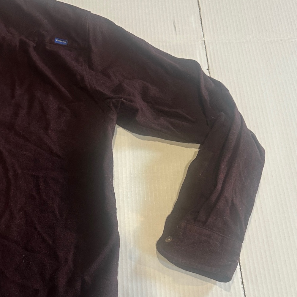 Pendleton Dark maroon black fitted Button-Up Shir… - image 8